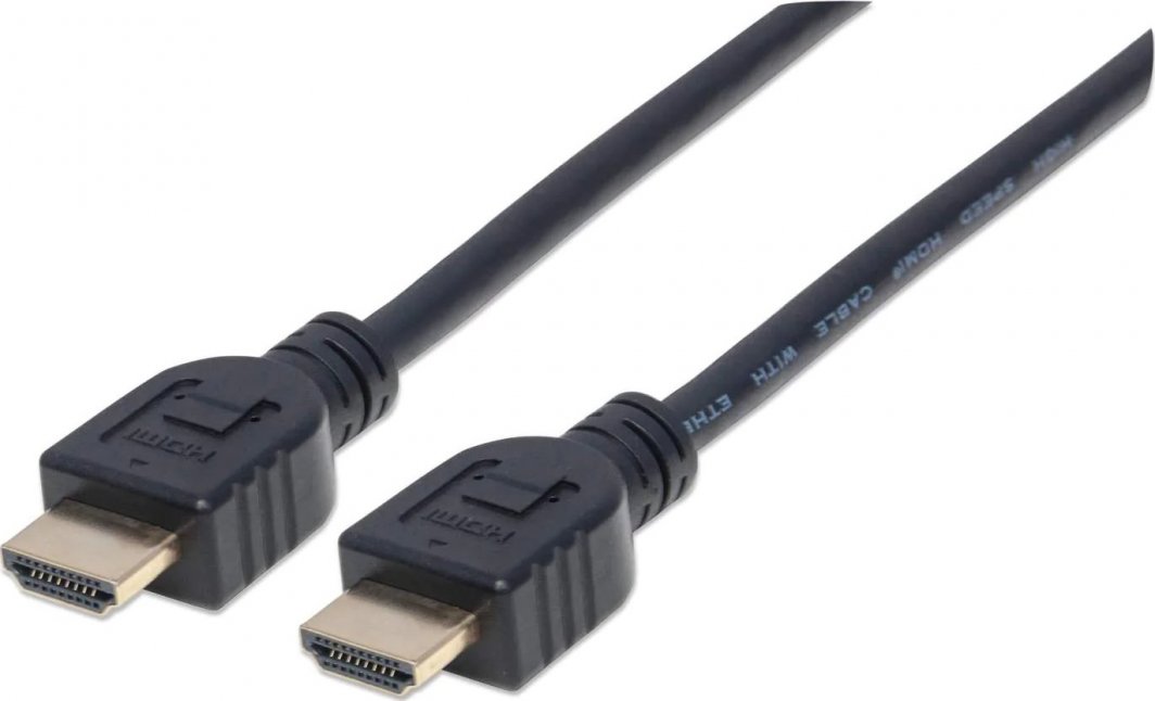 Kabllo Manhattan HDMI - HDMI, 2m, e zezë