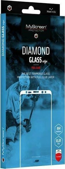 Xham mbrojtës Ms Diamond Glass Edge FG për Vivo Y58, full glue, i zi