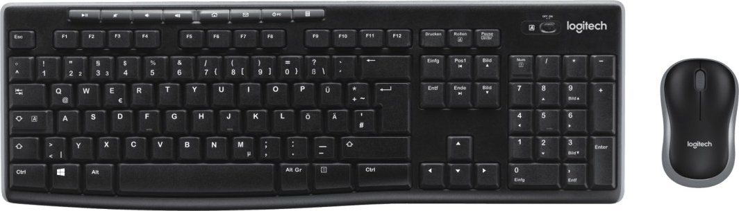 Set tastierë dhe maus Logitech MK270, i zi, (DE)