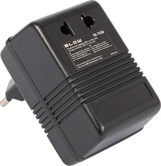 Конвертер на напон BLOW, 230V во 110V, 45W, црн