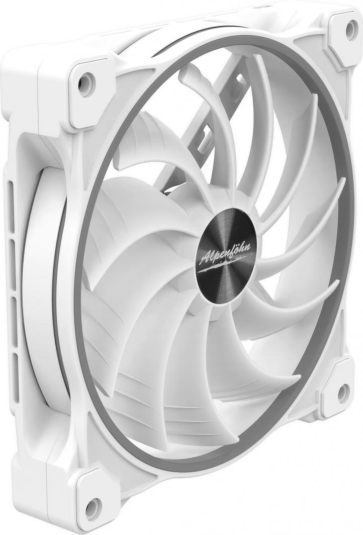 Ventilator për kompjuter Alpenfohn Wing Boost 3 ARGB, i bardhë