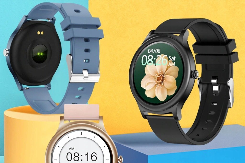 Ora inteligjente Kumi K16, ekran 1.28", Bluetooth, e zezë