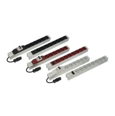 Listelë energjie Schroff Power Strip, 19", 1m, e zezë