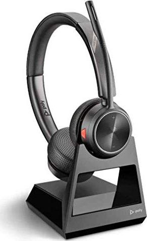 Kufje me mikrofon Poly Savi 7220, pa kabllo, të zeza