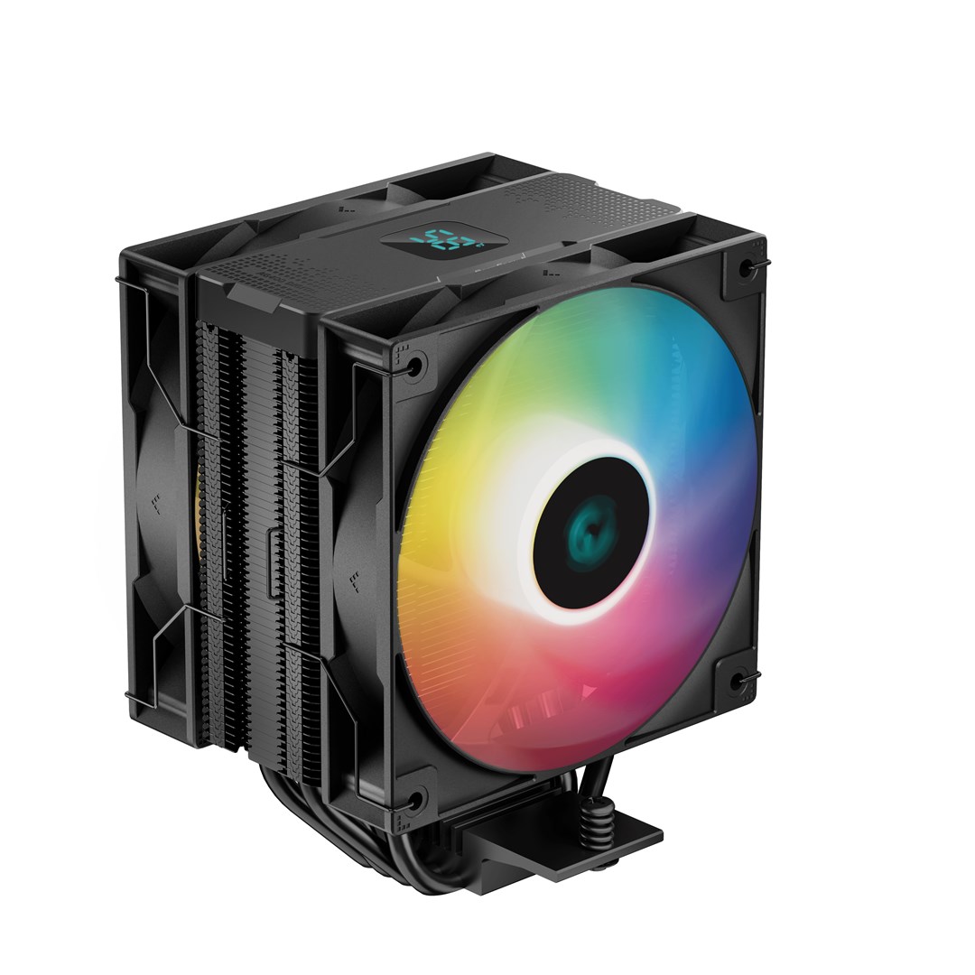 Ftohës CPU Deepcool AG400 DIGITAL PLUS, 120mm, ARGB, i zi