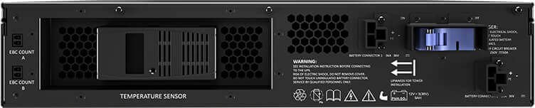 Kабинет за надворешна батерија Vertiv Liebert GXT5 GXT5EBC48VRT2U, 48V DC, 2U, црн