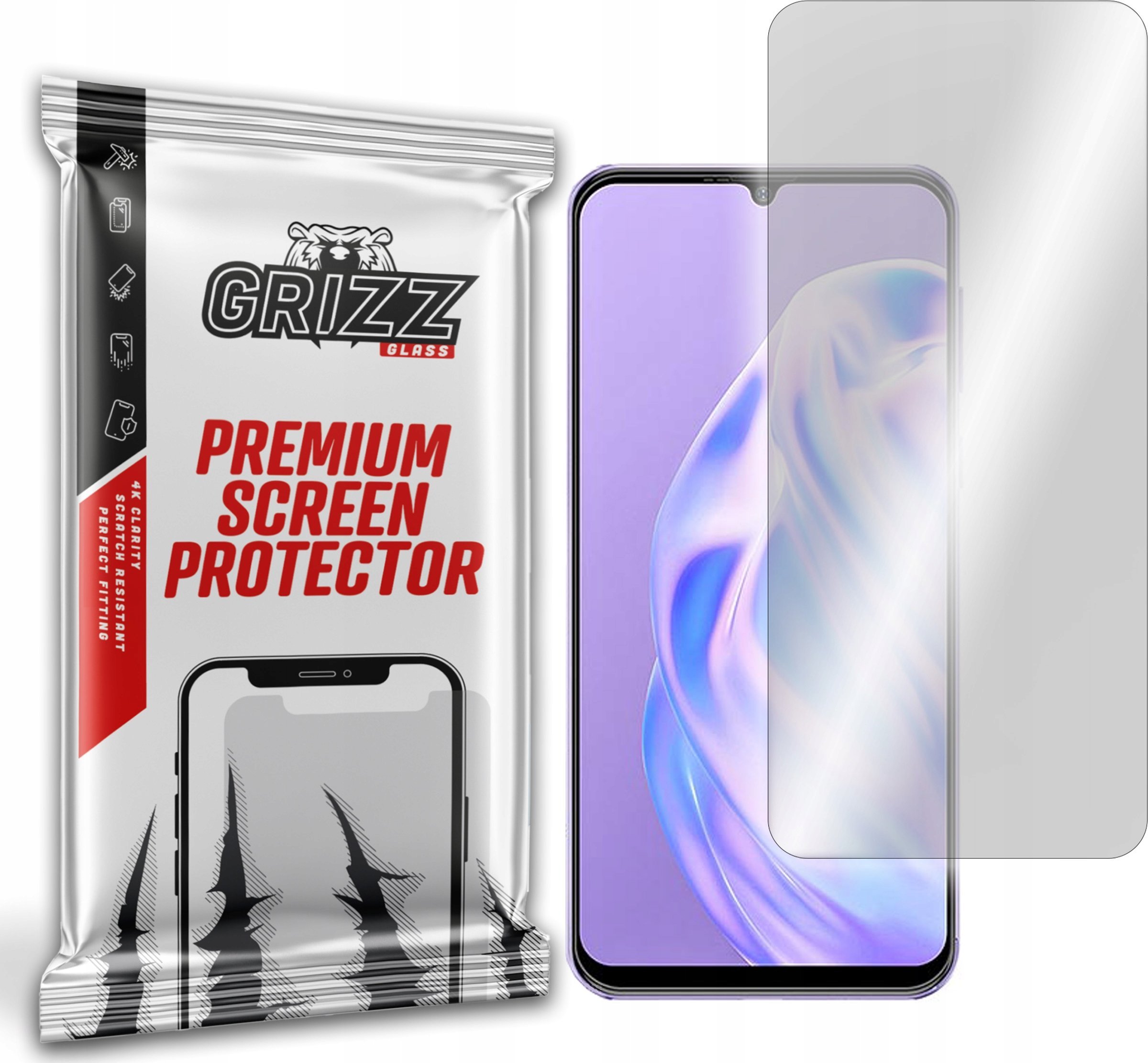 Xham mbrojtës GrizzGlass Hybrid Glass, për Ulefone Note 6, transparent