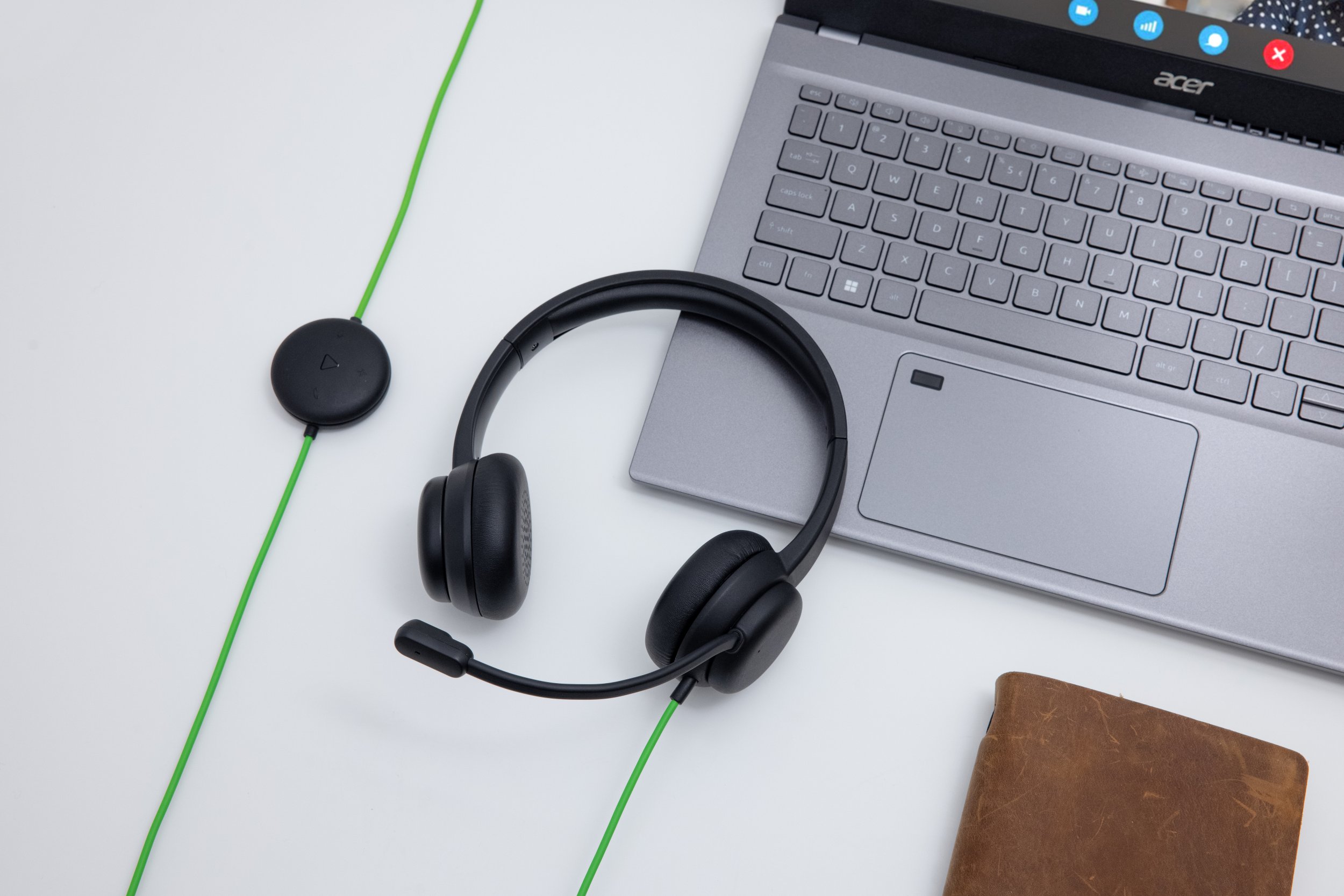 Kufje me mikrofon Acer Conference Headset, USB A, kabëll 2m, e zezë