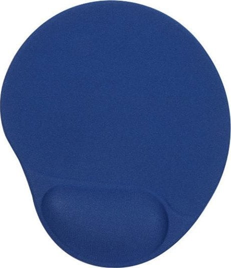 Mousepad ergonomik Powerton ERGO PALMA, xhel, jastëk për kyç, blu navy