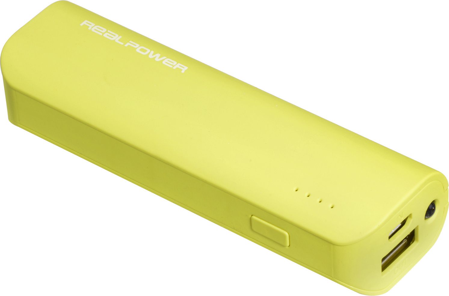 Powerbank Realpower PB-2600, 2600mAh, i verdhë