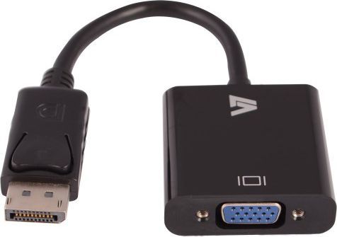 Përshtatës AV V7 DisplayPort - D-Sub (VGA), i zi