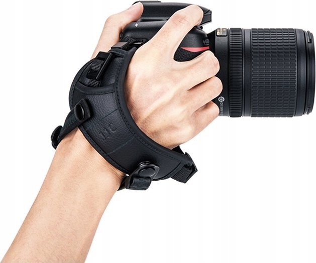 Rrip dore për kamerë JJC HS-PRO1M, me shpuarje ajrimi, mekanizëm lirimi i shpejtë, i zi