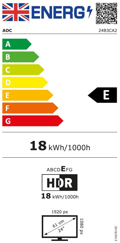 Monitor AOC 24B3CA2, 23.8", Full HD, i zi