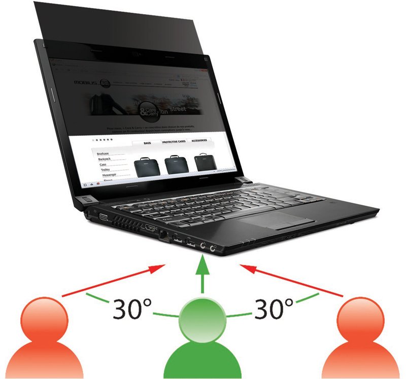 Filtri privatësie për ekran Mobilis 016225, 12.5", frameless, mat