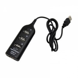 USB Hub Esperanza EA116, 4 porte, USB 2.0, e zezë