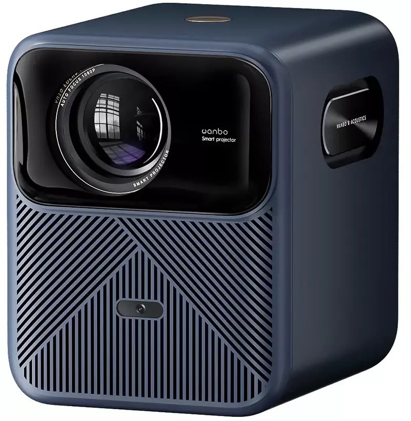 Projektor Wanbo Mozart 1 Pro 2025, Full HD 1080p, 5500 lm, blu i errët