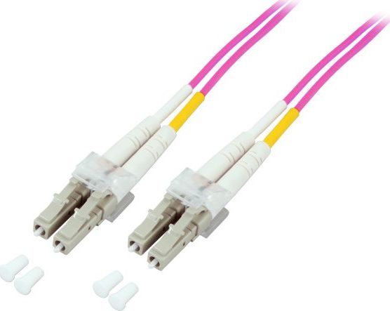 Kabllo optike EFB Elektronik LWL Duplex LC LC, 0.5m, OM4, vjollcë