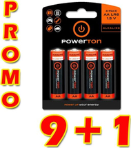 Bateri alkaline Powerton AA, 1.5V, paketim 40 copë