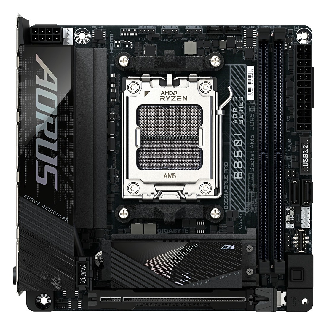 Pllakë amë Gigabyte AORUS B850I PRO, AMD B850, AM5, 2xDDR5, mini-ITX