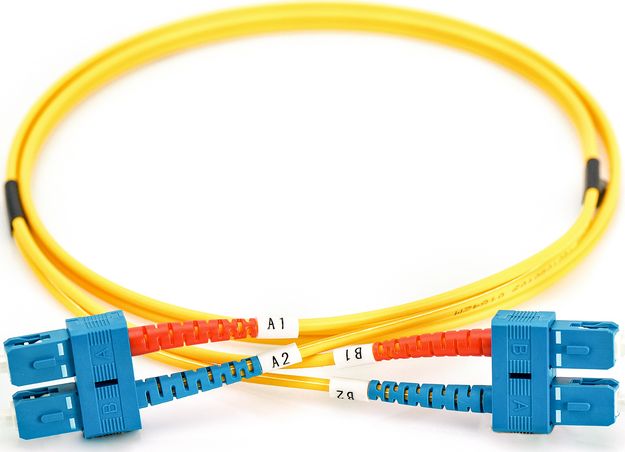 Kabllo fibër optike Digitus DK-2922-10, SC-SC, single-mode OS1, 10m, e verdhë