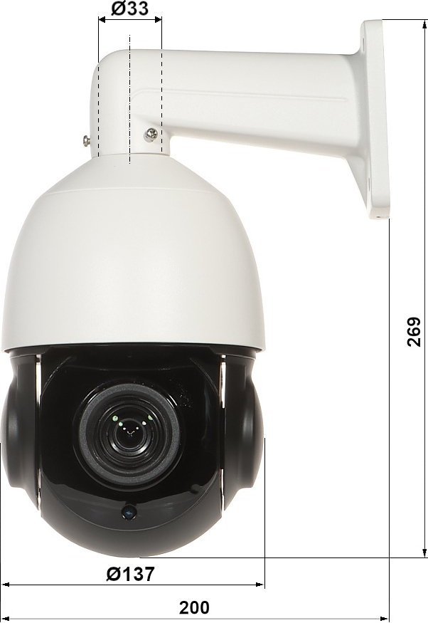 Kamerë IP Omega Speed Dome Outdoor OMEGA-23P18-8, 1080p, e bardhë