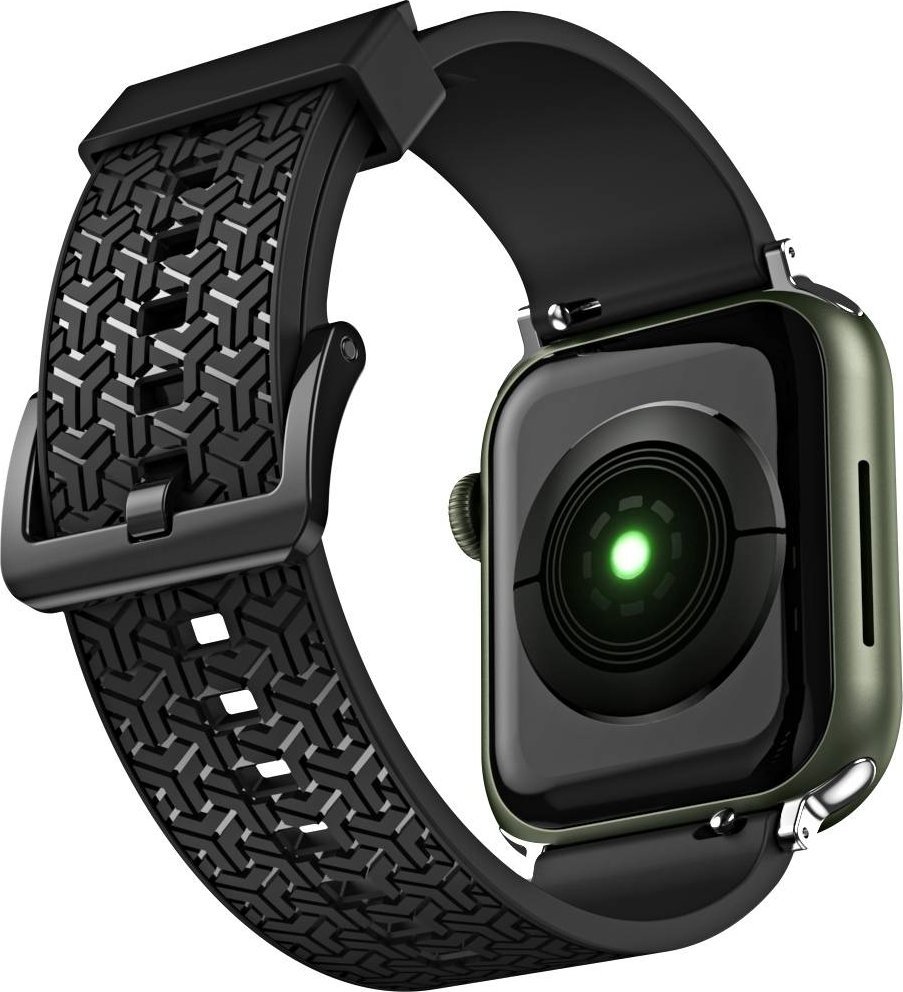 Rrip ore Hurtel Watch Strap Y, për Apple Watch 41 40 38mm, TPU, i zi