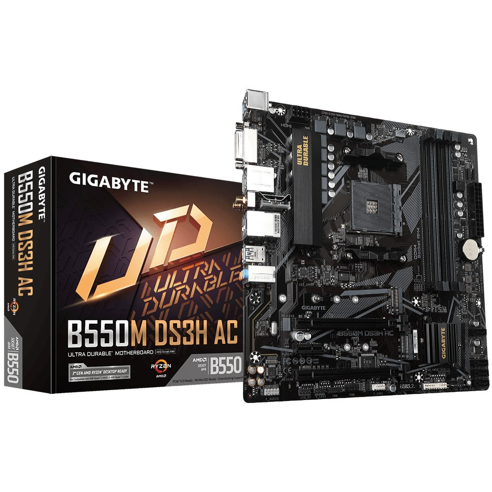 Pllakë amë Gigabyte B550M DS3H Socket AM4 micro ATX AMD  B550