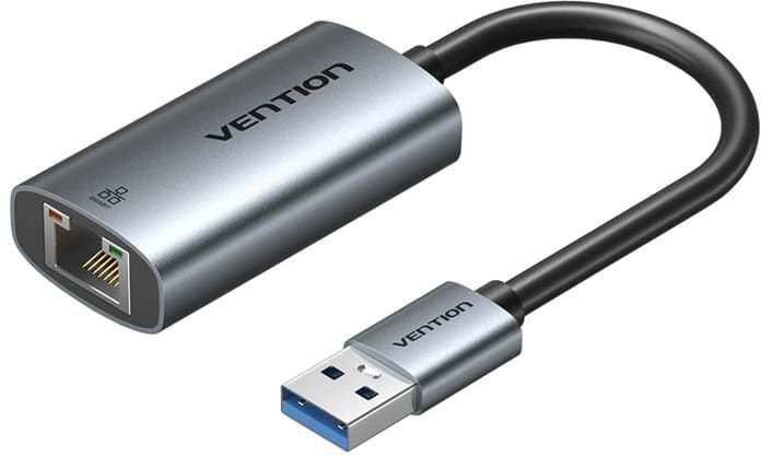Adapter rrjeti Vention USB A në Gigabit Ethernet, 0.15m, gri