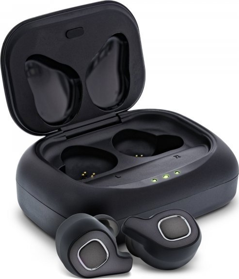 Kufje InLine Pure Air TWS, pa tela, me kuti karikimi, të bardha