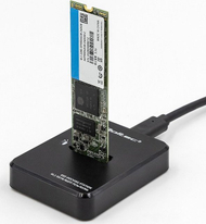 Doking stacion për SSD M.2, SATA PCIe NGFF, i zi