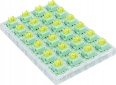 Switche mekanike Redragon A113 QT Bullet, 3 pin, set 24 copë, transparente