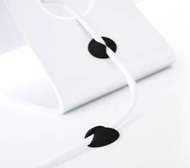 Mbajtëse për kabllo BlueLounge (CDM-BL-EU), 6 copë, të bardha