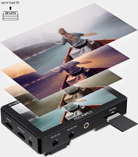 Monitor për kamerë Feelworld LUT5E, 5.5" FHD, 1600 nits, me prekje