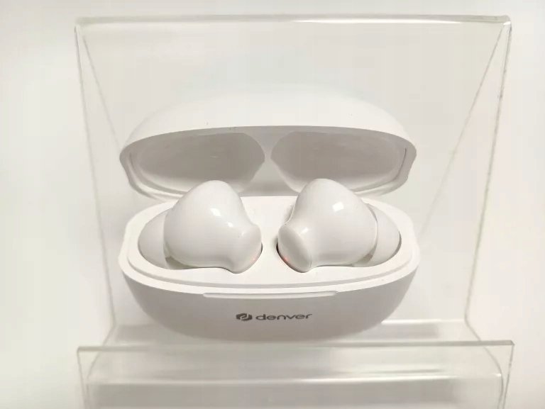 Безжични слушалки Denver TWE-48W, Bluetooth 5.3, True Wireless, бели