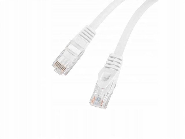 Kabllo rrjeti Lanberg PCU6-10CU-0025-W, Cat6, 2.5m, e bardhë