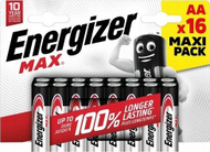 Bateri alkaline AA Energizer Max E303326700, 1.5V, paketim 16 copë