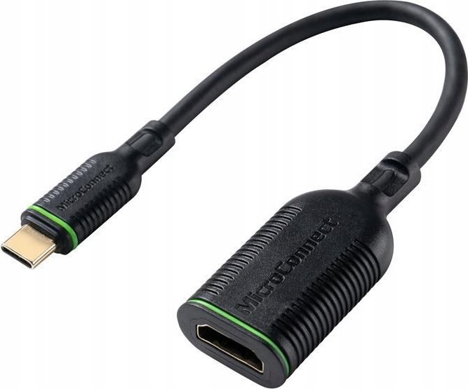 Adapter video Microconnect MC-USBCHDMI-a, USB C në HDMI, 4K 60Hz, 0.2m, i zi