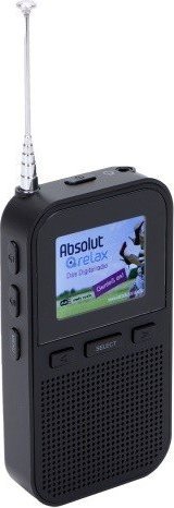 Radio portative Denver DAH-126, DAB+ FM, bateri 1800mAh, e zezë