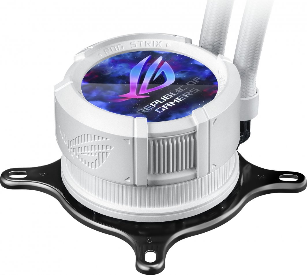 Ftohës me ujë ASUS ROG Strix LC III 360 ARGB, 12 cm, Asetek Gen7 v2, i bardhë