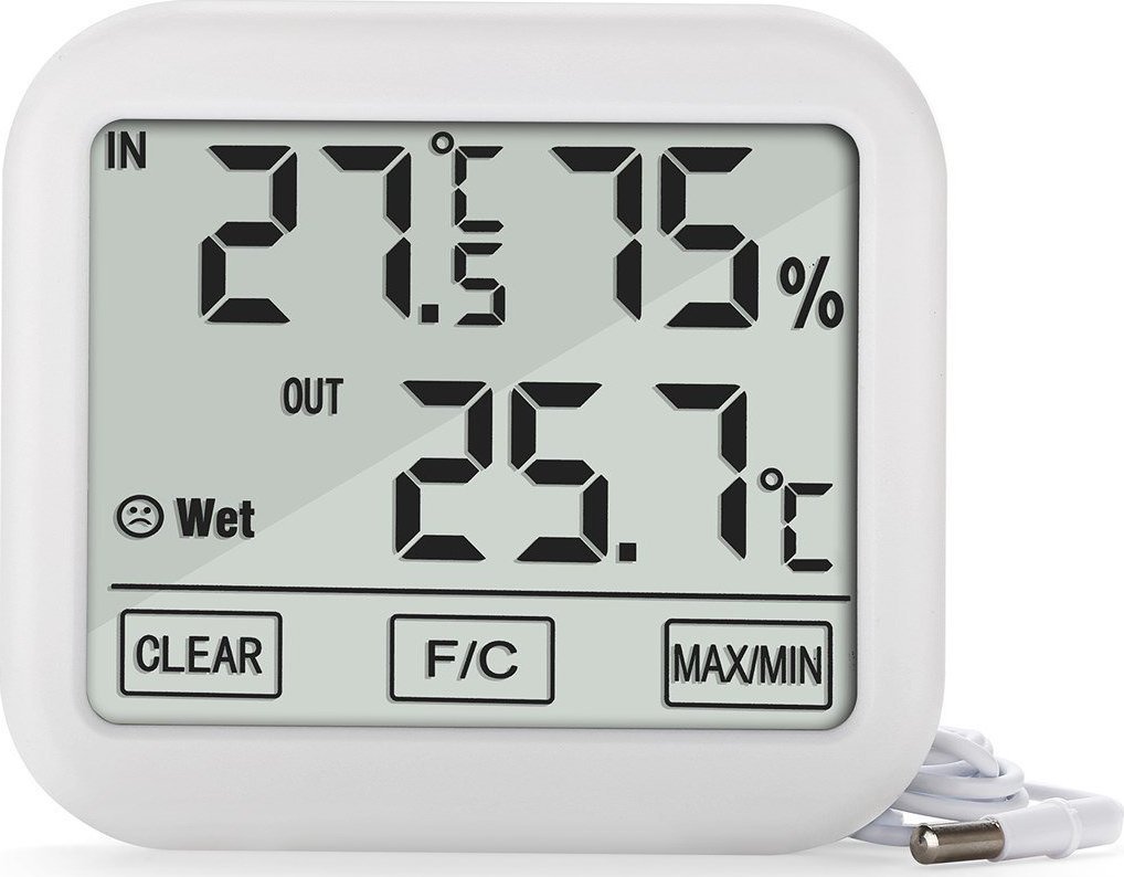 Stacion moti GreenBlue GB381, sondë e jashtme 1.5m, ekran i madh, i bardhë