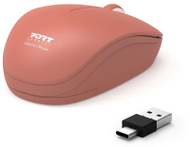 Maus pa kabllo Port Connect Brick, USB A USB C, 1600 DPI, i zi