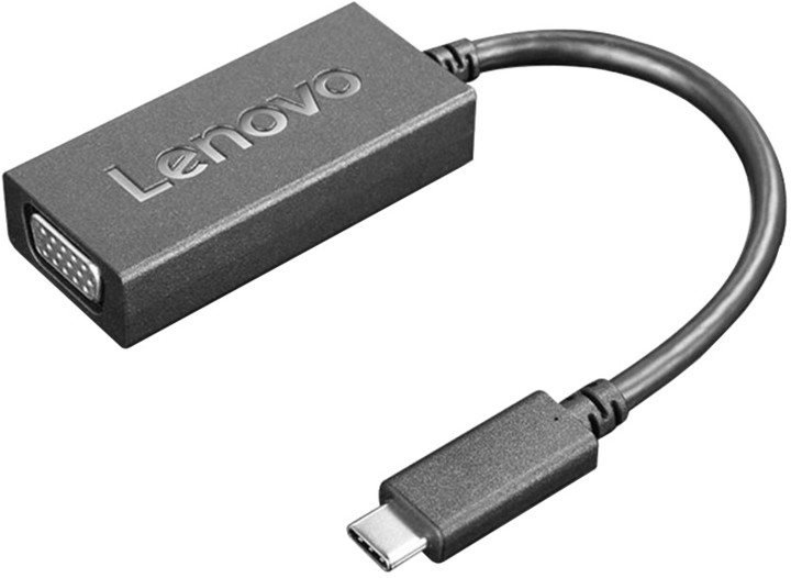 Konvertues Lenovo, USB-C - VGA, e zezë
