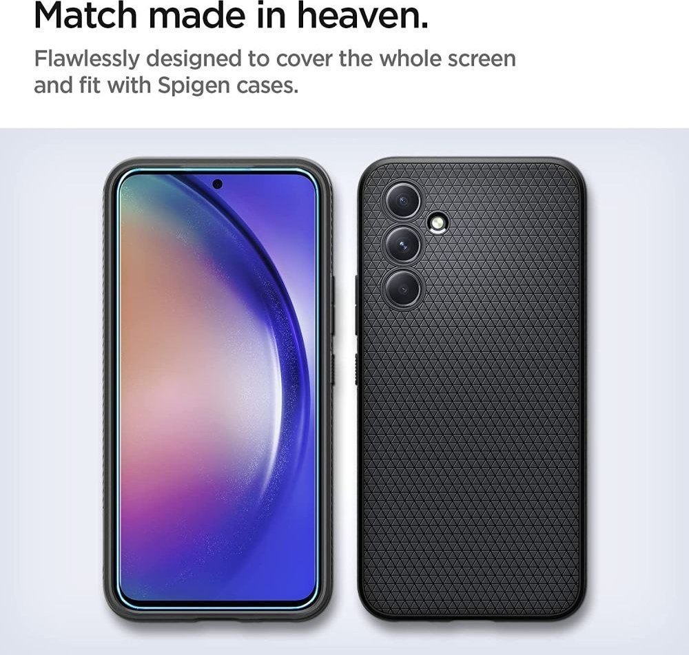 Mbrojtës ekrani Spigen AlignMaster, Galaxy A54 5G, xham i temperuar, 2 copë, transparent