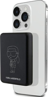 Powerbank pa tel Karl Lagerfeld KLPBM5KIOTTGK, 5000mAh, MagSafe 15W, i zi