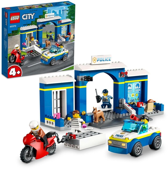 Set LEGO® City 60370 Police Station Chase, 172 pjesë