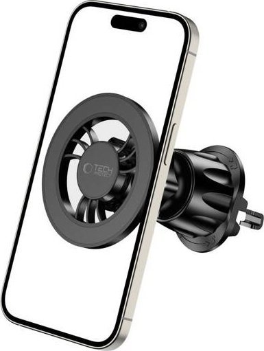 Mbajtëse magnetike për veturë Tech-Protect N56, MagSafe, për grilë ajri, e zezë