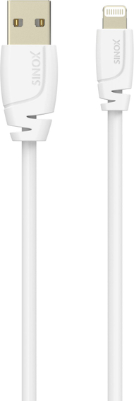 Kabllo USB Sinox SXI02502MFI, 2m, USB 2.0, e bardhë