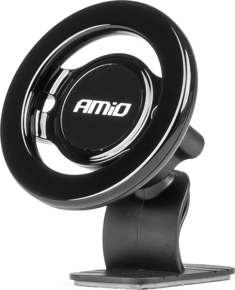 Mbajtëse magnetike telefoni për veturë AMiO 03794, për panel, e zezë