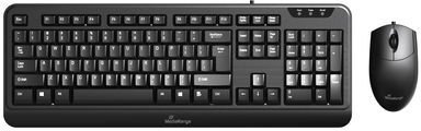 Set tastierë dhe mi MediaRange, USB 2.0, me kabllo, i zi