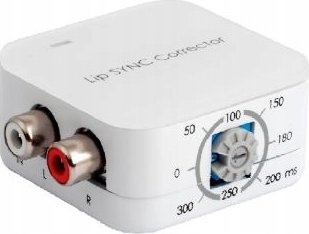 Korrektor audio Lindy Phono Lip Sync Corrector, rregullim vonese deri 300ms, hyrje dalje phono, i zi
